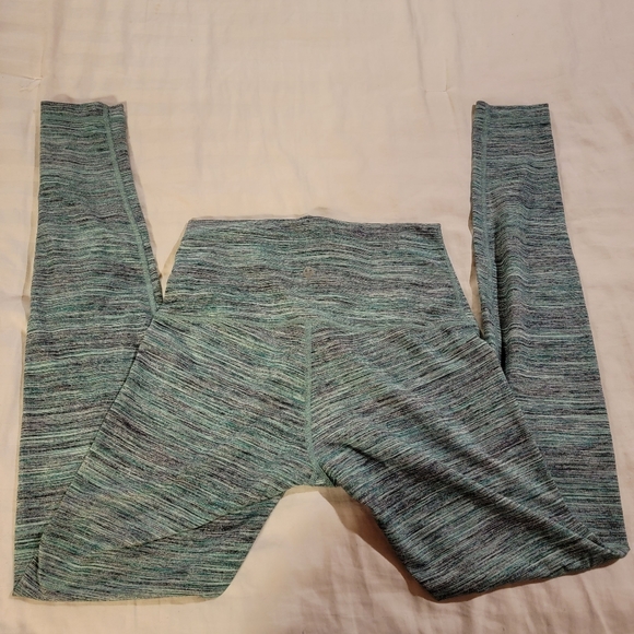 Lululemon | Wunder Under Hi-Rise Space Dye Camo Alberta Lake Fresh Teal Size 6 - Picture 5 of 10